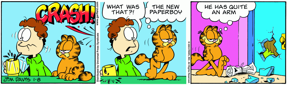 Garfield, January 8, 2003