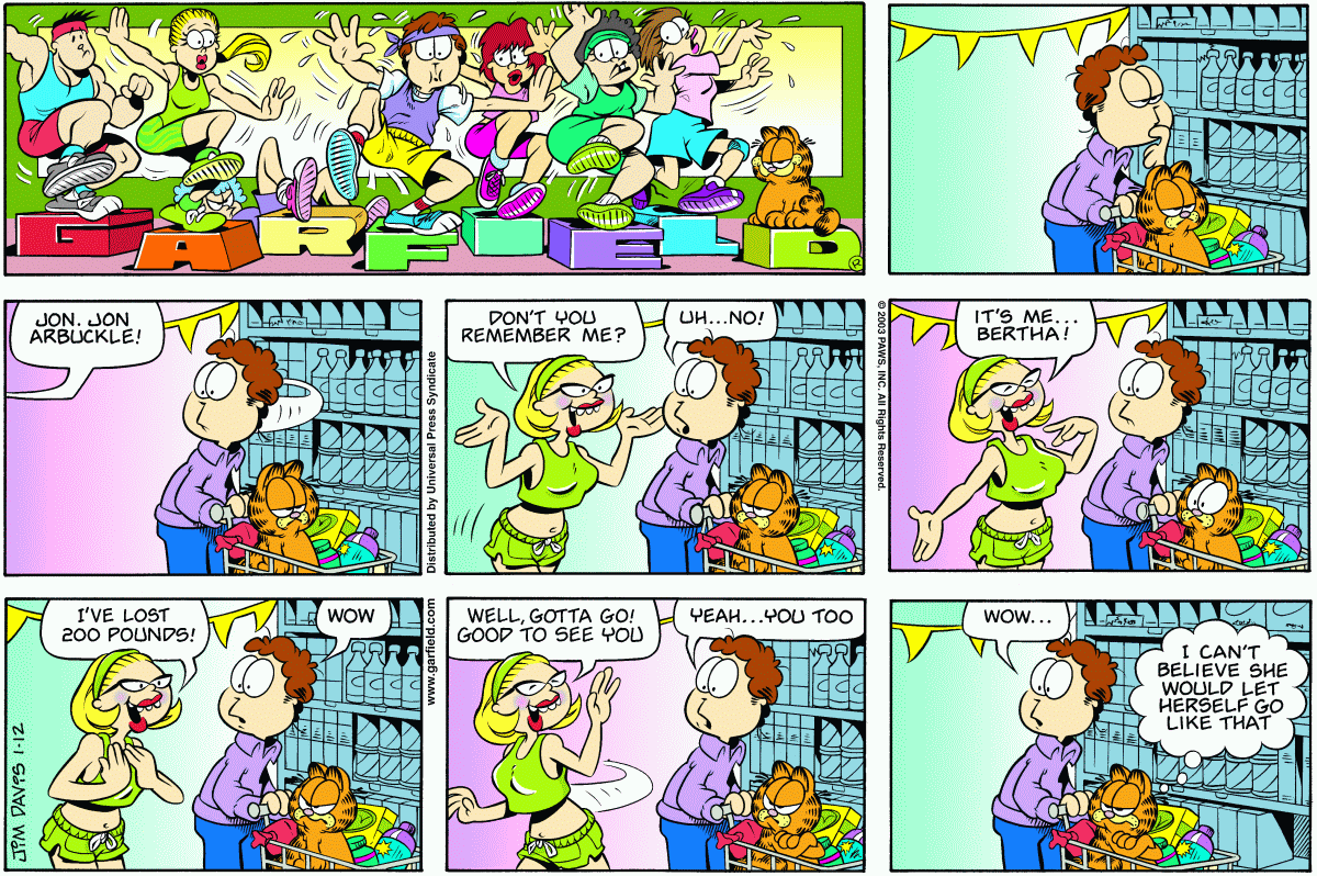 Garfield, January 12, 2003