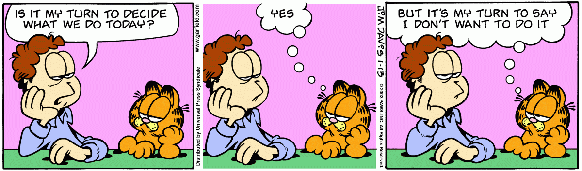 Garfield, January 13, 2003