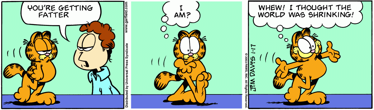Garfield, January 17, 2003