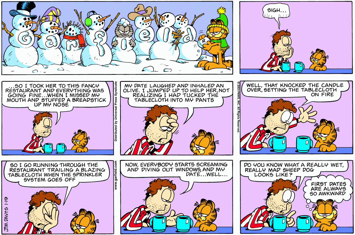 Garfield, January 19, 2003