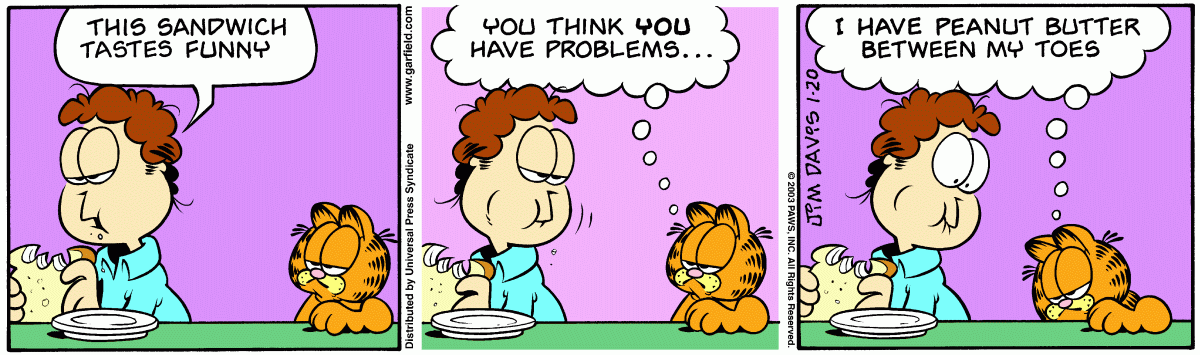 Garfield, January 20, 2003
