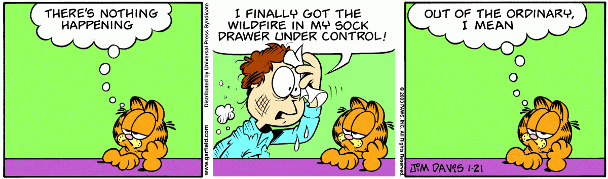 Garfield, January 21, 2003