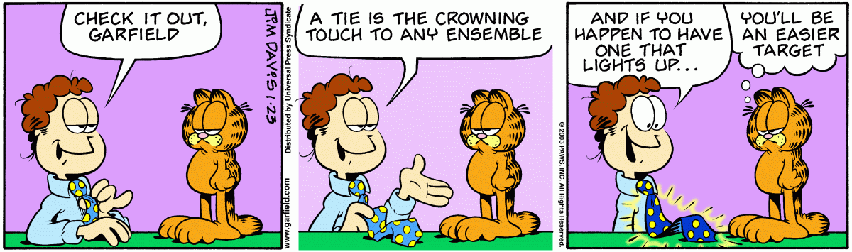 Garfield, January 23, 2003