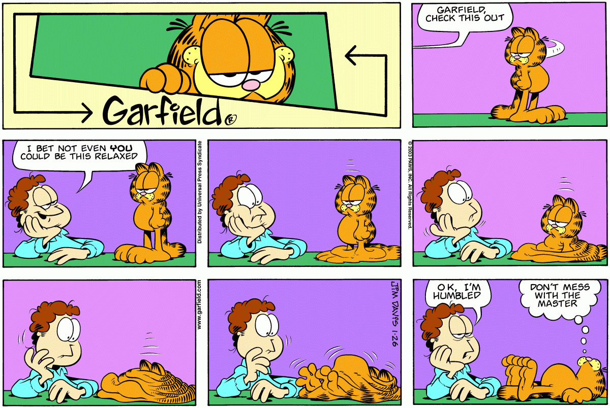 Garfield, January 26, 2003
