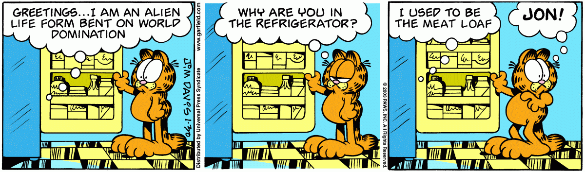 Garfield, January 30, 2003