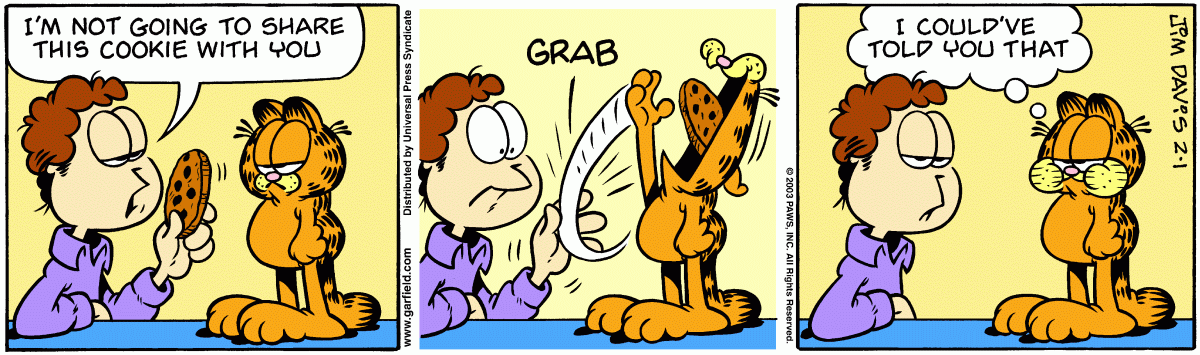 Garfield, February 1, 2003