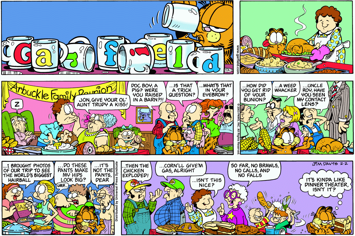 Garfield, February 2, 2003