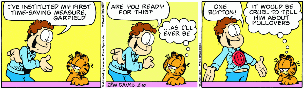 Garfield, February 10, 2003