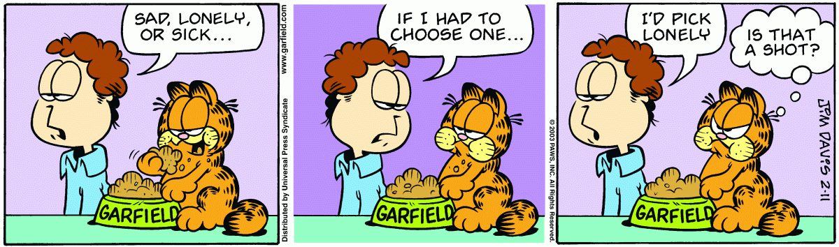 Garfield, February 11, 2003