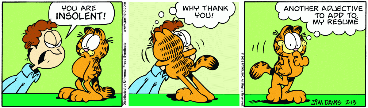 Garfield, February 13, 2003