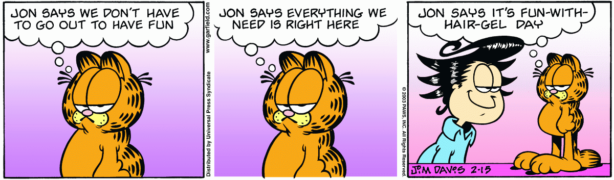 Garfield, February 15, 2003