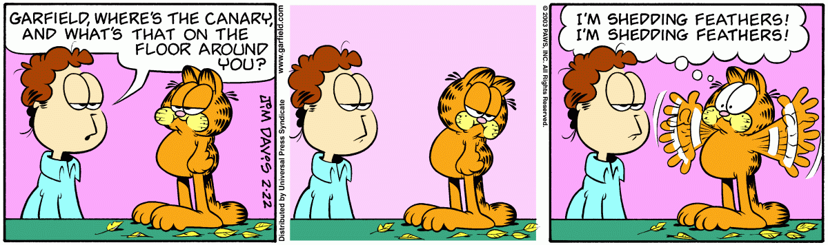 Garfield, February 22, 2003
