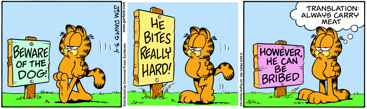 Garfield, March 4, 2003