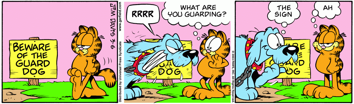 Garfield, March 6, 2003