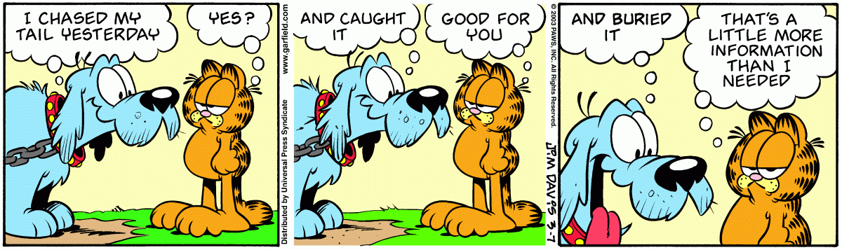 Garfield, March 7, 2003