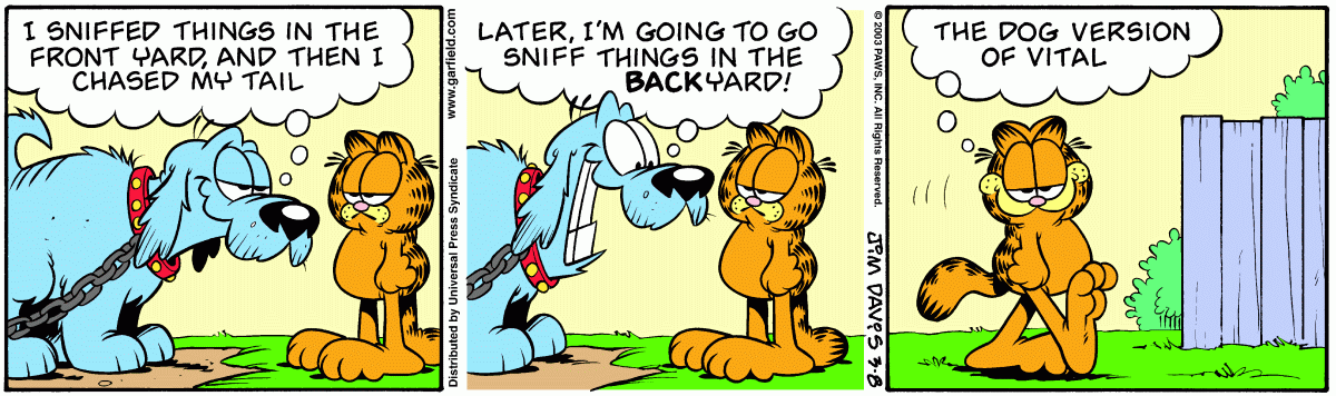 Garfield, March 8, 2003