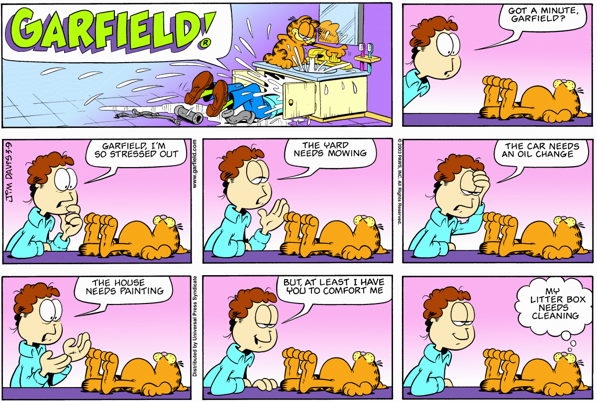 Garfield, March 9, 2003