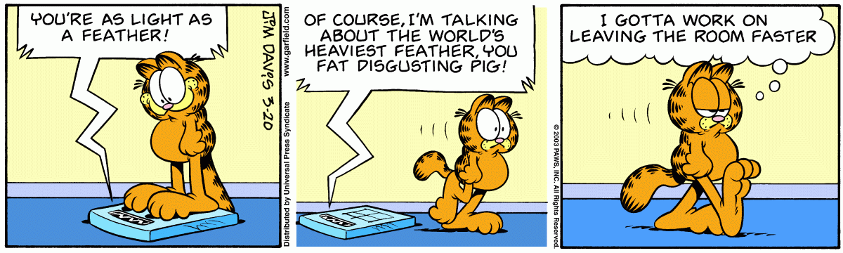 Garfield, March 20, 2003