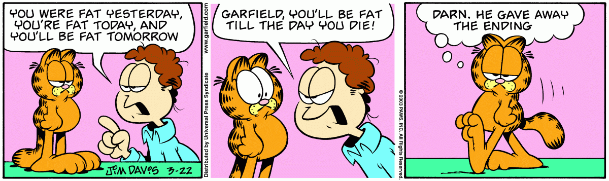 Garfield, March 22, 2003