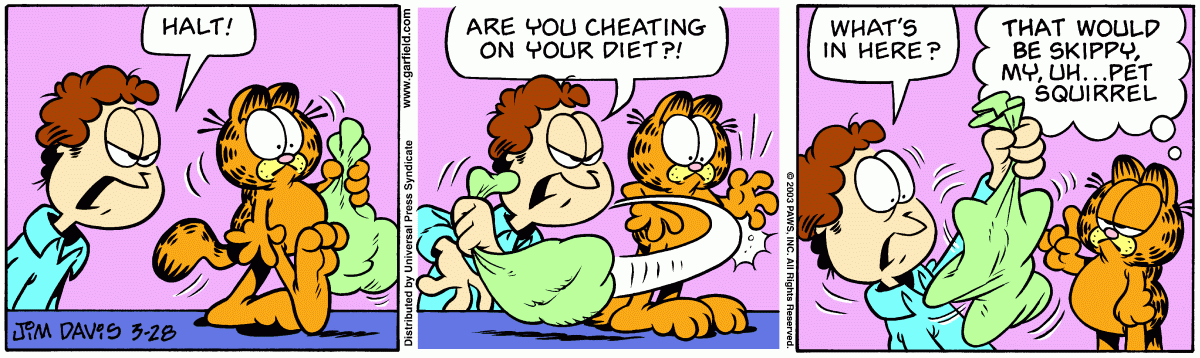Garfield, March 28, 2003