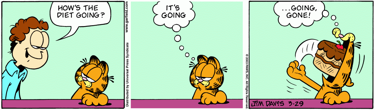 Garfield, March 29, 2003