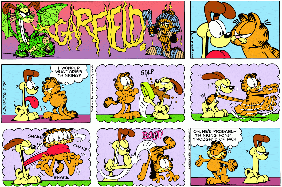 Garfield, March 30, 2003