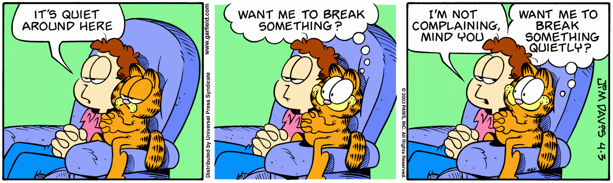 Garfield, April 3, 2003