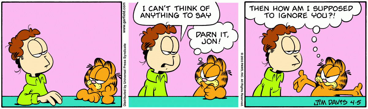 Garfield, April 5, 2003