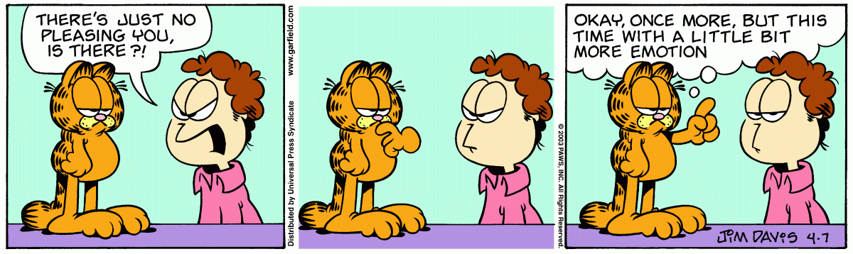 Garfield, April 7, 2003