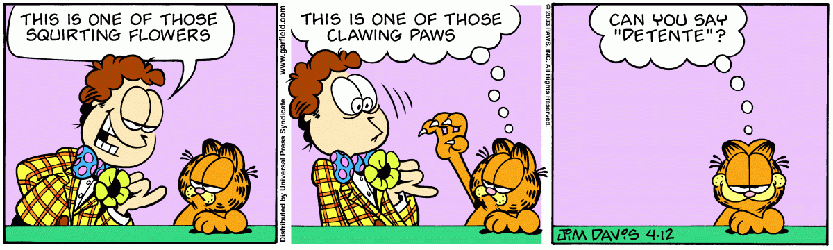 Garfield, April 12, 2003