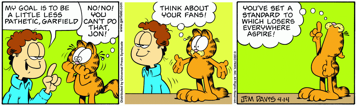 Garfield, April 14, 2003