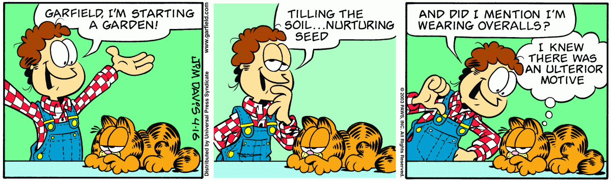 Garfield, April 16, 2003