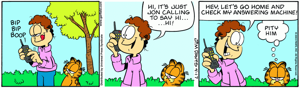 Garfield, April 17, 2003