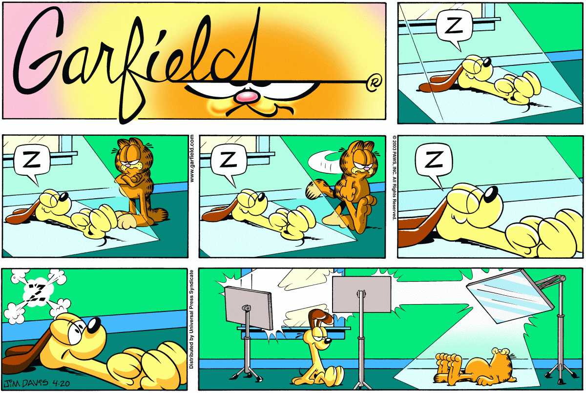 Garfield, April 20, 2003