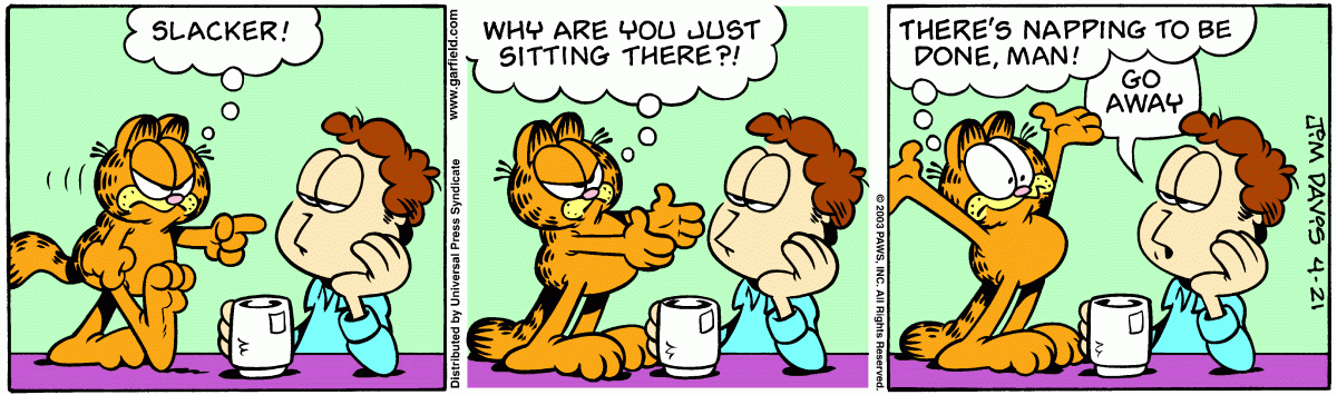 Garfield, April 21, 2003