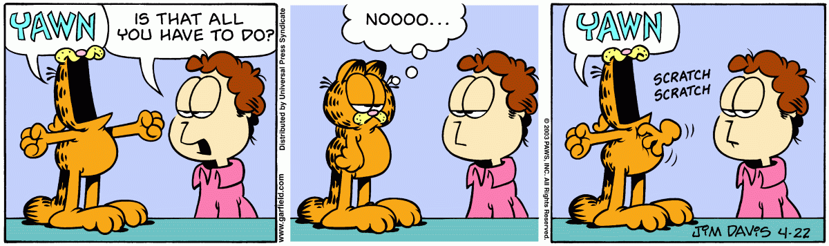 Garfield, April 22, 2003