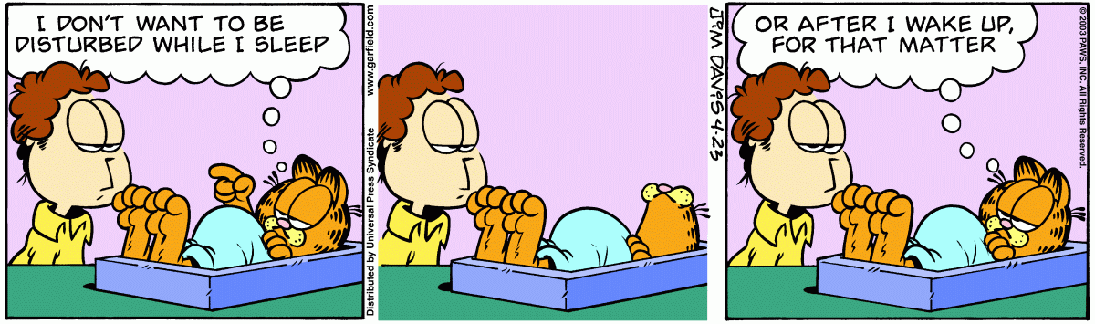 Garfield, April 23, 2003
