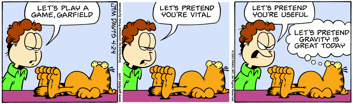 Garfield, April 24, 2003