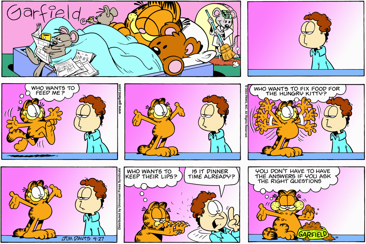 Garfield, April 27, 2003