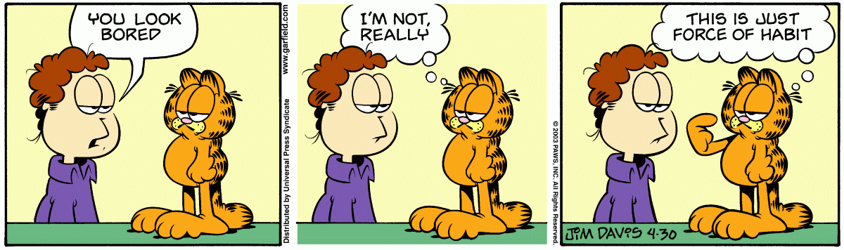 Garfield, April 30, 2003