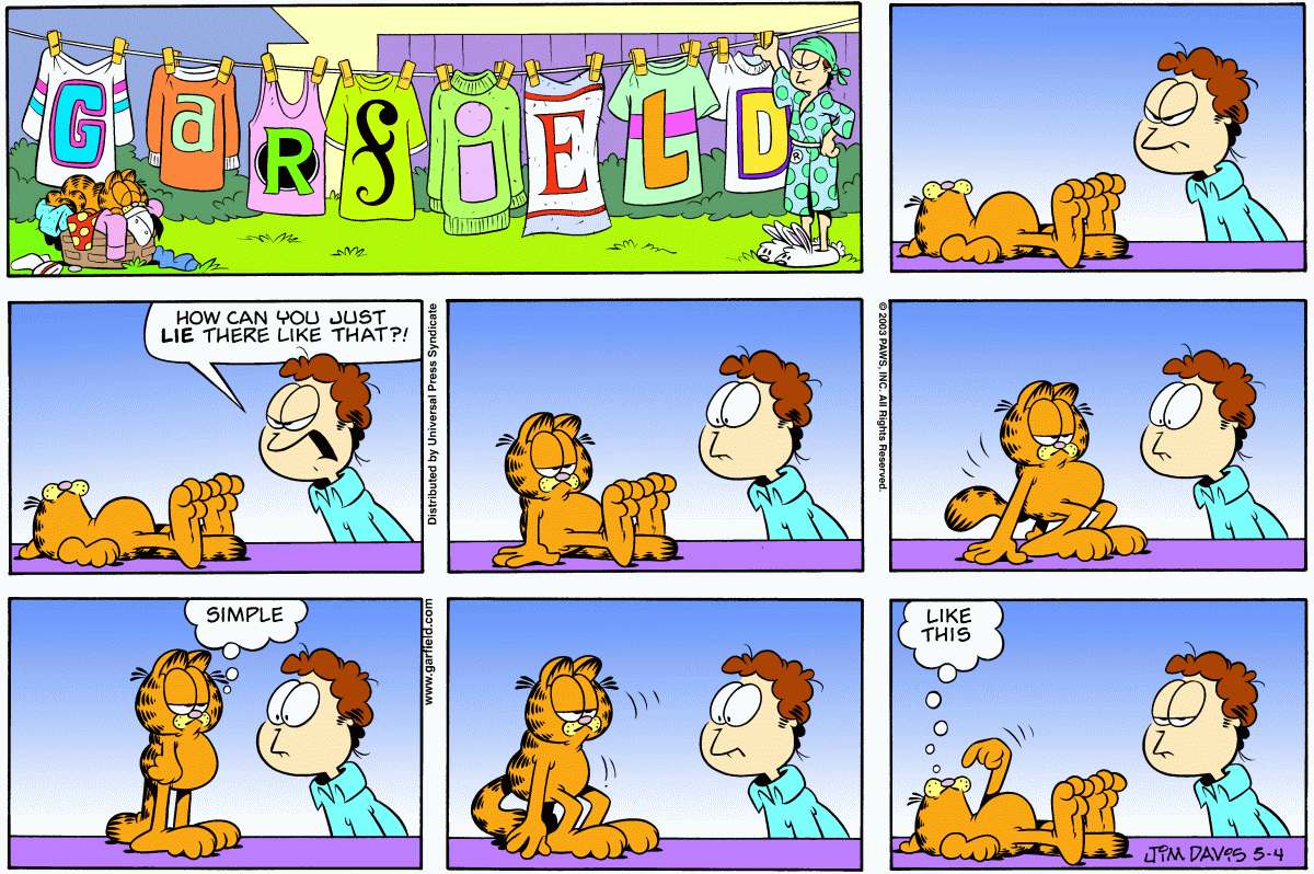 Garfield, May 4, 2003