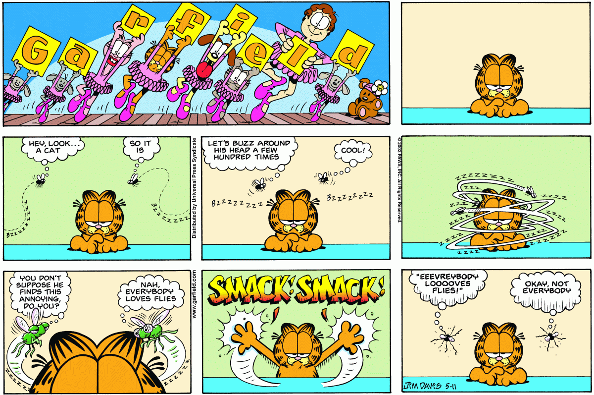 Garfield, May 11, 2003
