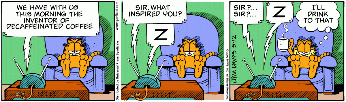 Garfield, May 12, 2003