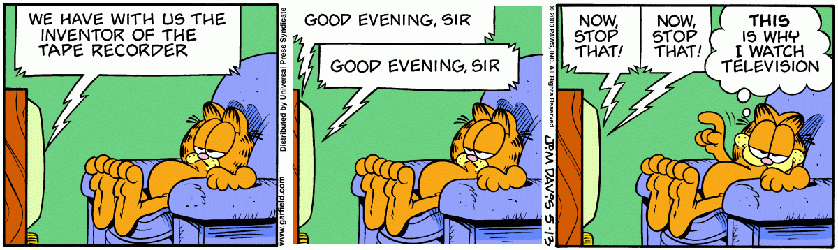 Garfield, May 13, 2003
