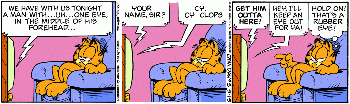 Garfield, May 15, 2003