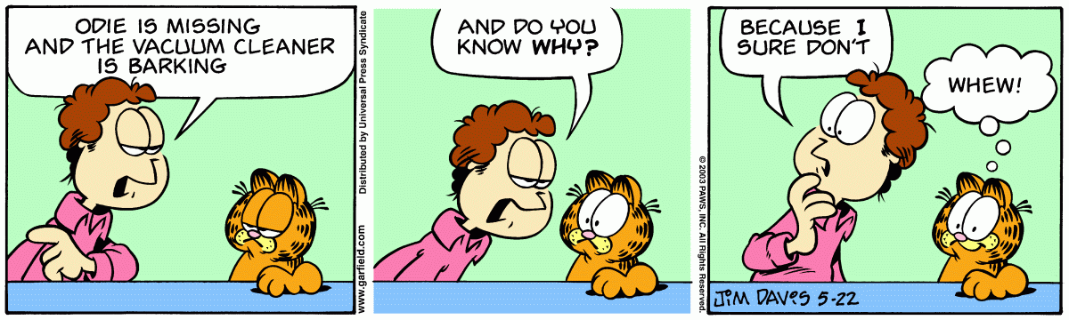 Garfield, May 22, 2003