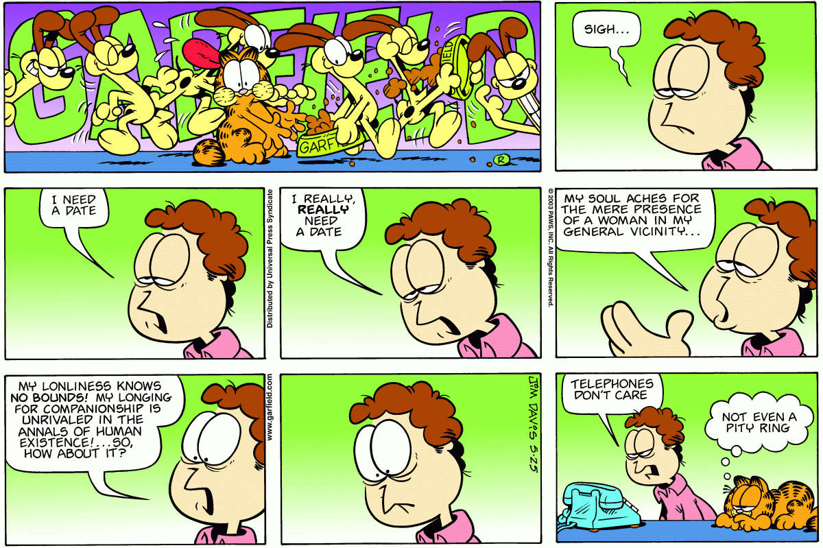 Garfield, May 25, 2003