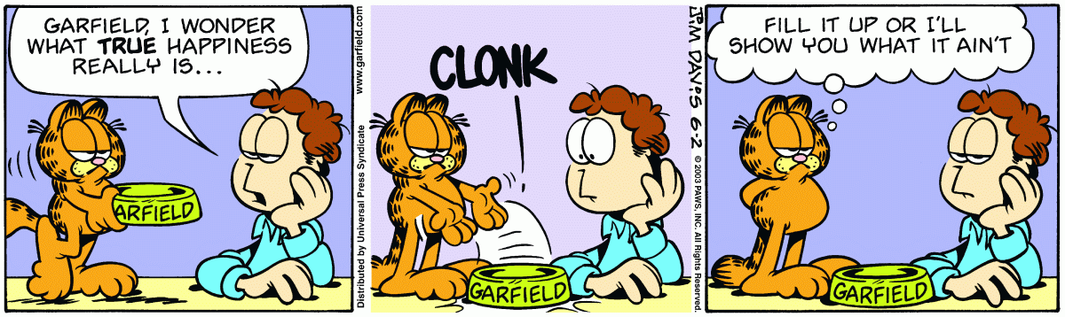 Garfield, June 2, 2003