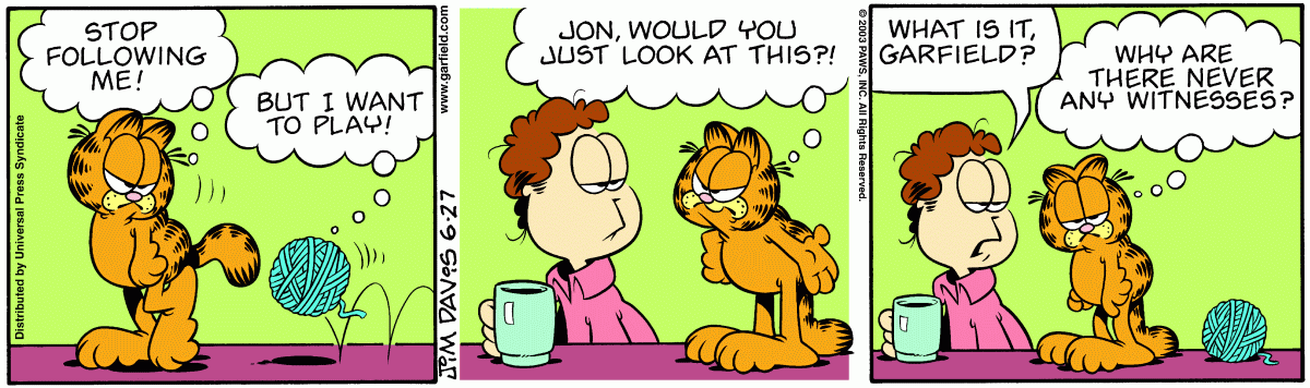 Garfield, June 27, 2003